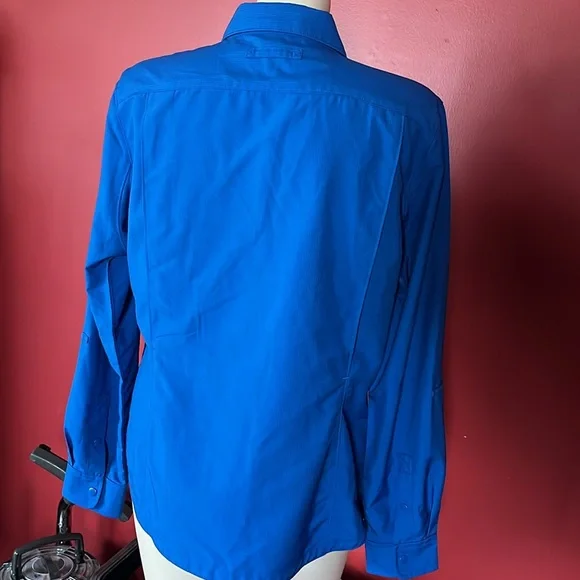 BNWOT royal blue Duluth Trading Co. long sleeve shirt - Picture 9 of 16